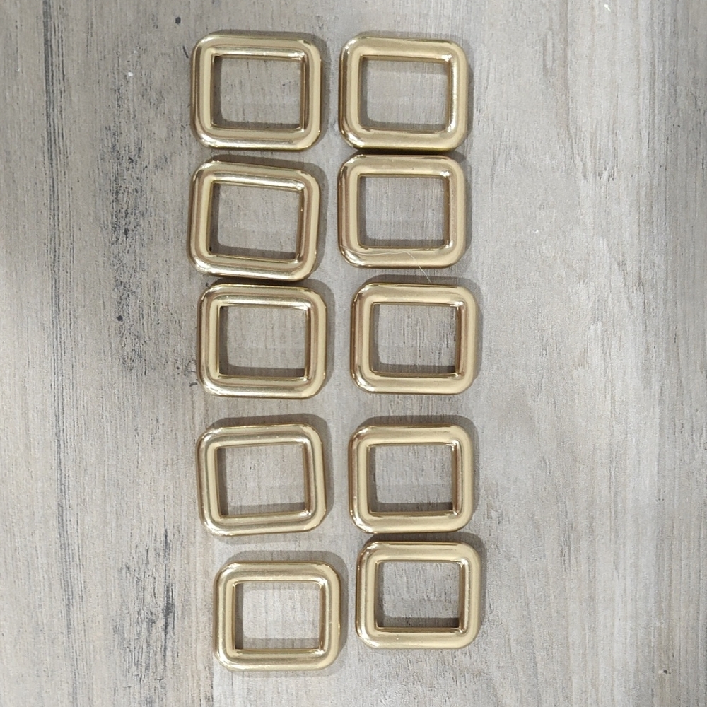 Set of Gold Rectangular Buckles